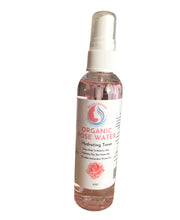 Load image into Gallery viewer, Organic Rose Water Hydrating Toner 4oz

