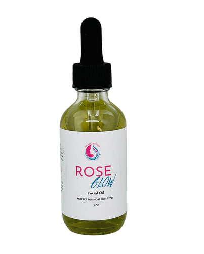 Rose Glow Facial Oil Serum | Hydrating & Brightening | Natural Ingredients