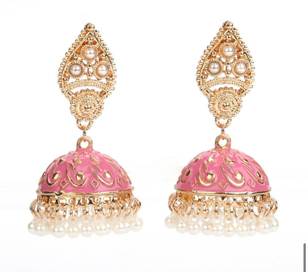 Indian Ethnic Ball pearl Earrings